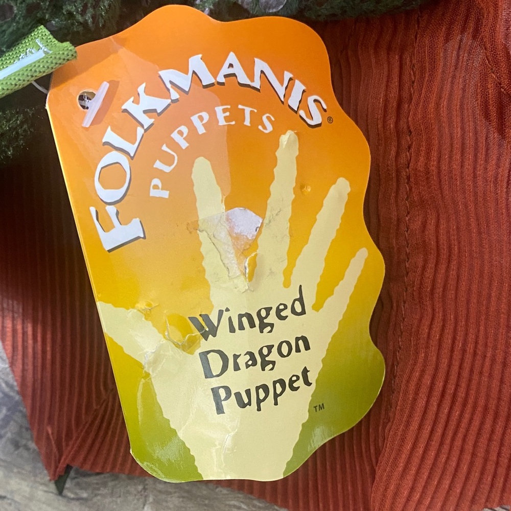 Wild Republic Green Dragon Stuffed Animal - Picture 2 of 16